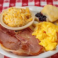 The Loveless Cafe signature dishes Famous Loveless Cafe Country Ham
Stone Ground Grits
Hashbrown Casserole